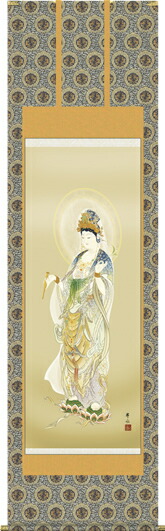 楽天市場】E1-K004 楊柳観音 掛け軸 （掛軸/法事用/仏事用/販売