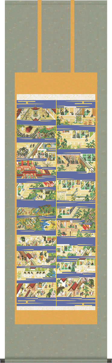 楽天市場】掛け軸 「親鸞聖人御絵伝」 中野京香（日本画家無所属） 尺