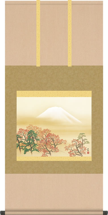 掛け軸 巨匠横山大観生誕150周年特別企画 日本心神 横山大観 尺五横 床の間 和室 お洒落 モダン[送料無料]