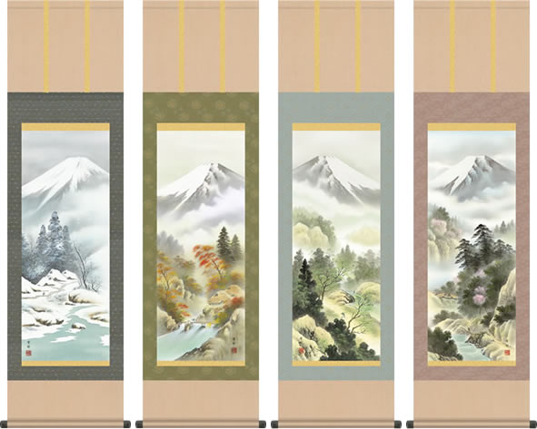 冬景色 風景画 山水図 山水画 日本画 古民家 日本家屋 掛け軸 美術 芸術 秋冬山水図 文化遺産オンライン