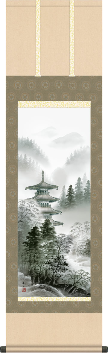 楽天市場】掛け軸 掛軸（かけじく）瀑聲 （美濃 正堂）＜太巻二