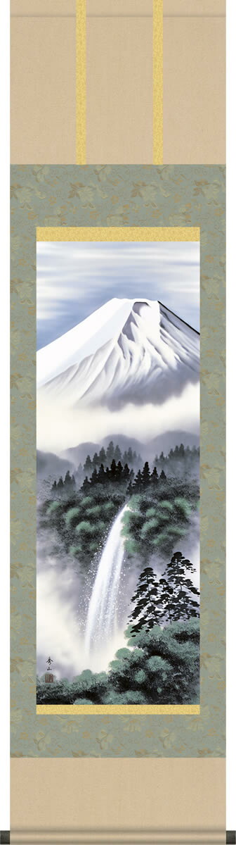 楽天市場】掛け軸 掛軸 山水画 鈴村秀山・富士龍漠 床の間