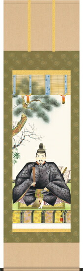 掛け軸-天神／奥村　精園（尺五・床の間にお祝い用掛軸慶祝画掛軸をどうぞ） [送料無料]
