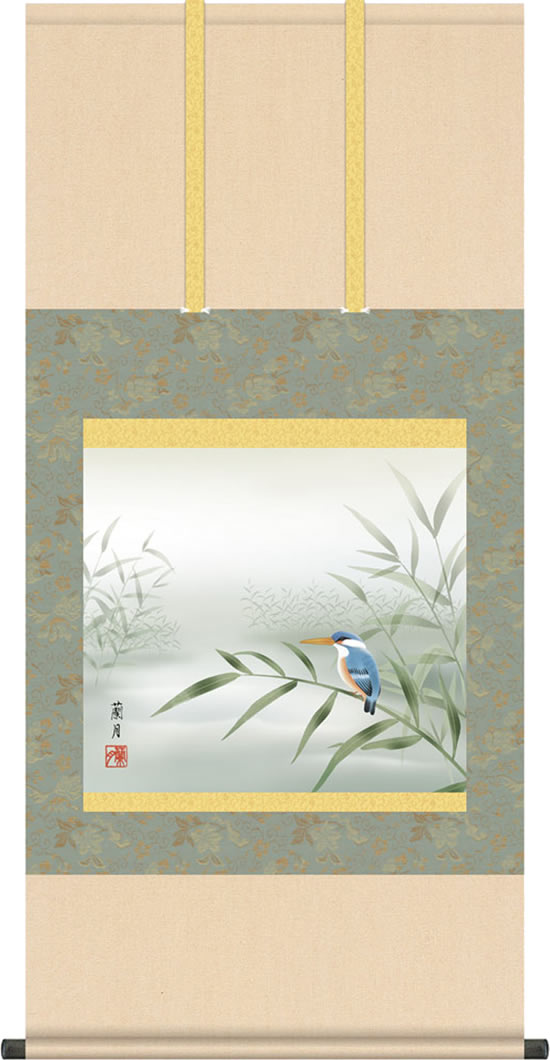 暮春の雨／ぼしゅんのあめ 小型尺五 幅54.5×高さ約115cm 川合玉堂