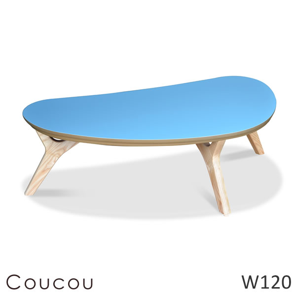 ククー Coucou シャーベットブルー 幅120cm 国産 こたつ Takatatsu & Co. 高松辰雄商店
