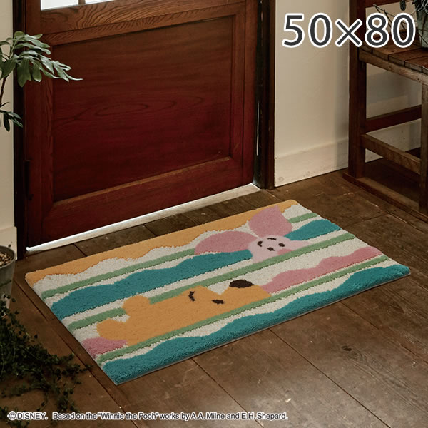 楽天市場 ディズニー ラグ ラグマット プー ルックインマット 50 80cm Dmp 4062 スミノエ ラグ キャラクター Disney ラグ 家具のホンダ