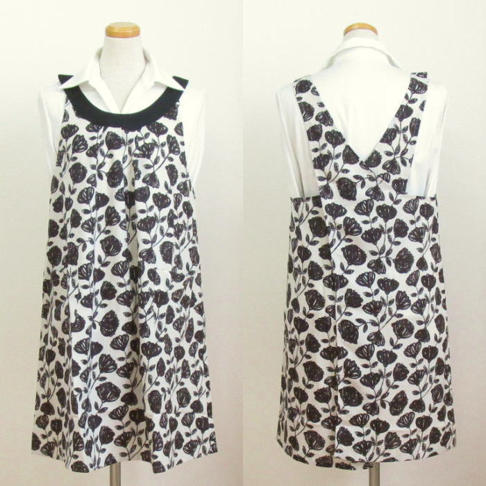 エプロン ブランド Sybilla シビラ ティンタ インク かぶりタイプ 花柄 おしゃれ レディース調理用エプロン 母の日 誕生日 プレゼント Schwimmbad Delphine De