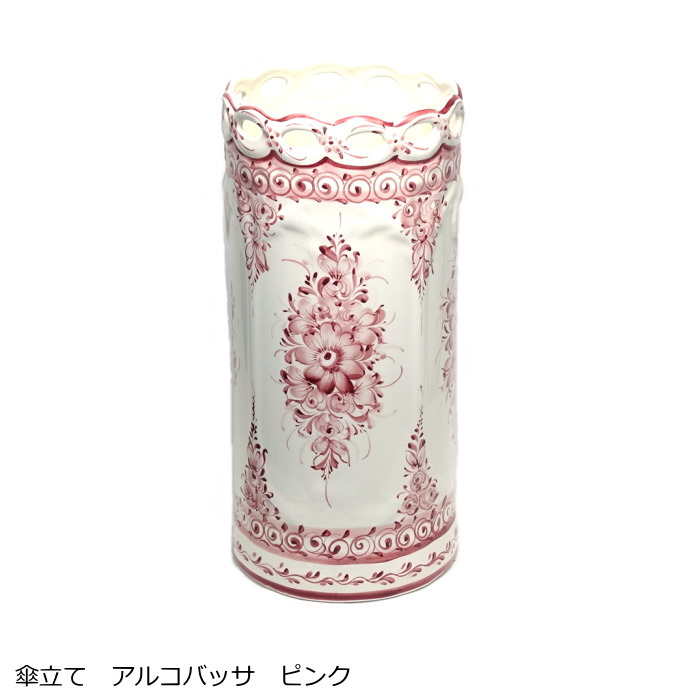 楽天市場】傘立て 陶器 ローズレリーフピンク 傘立て陶器 バラ雑貨