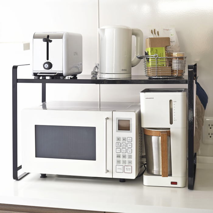 Tower タワー 伸縮レンジラック レンジ上ラック 上 収納 スライド おしゃれ 北欧 キッチン雑貨 スチール ホワイト ブラック 山崎実業 Butlerchimneys Com