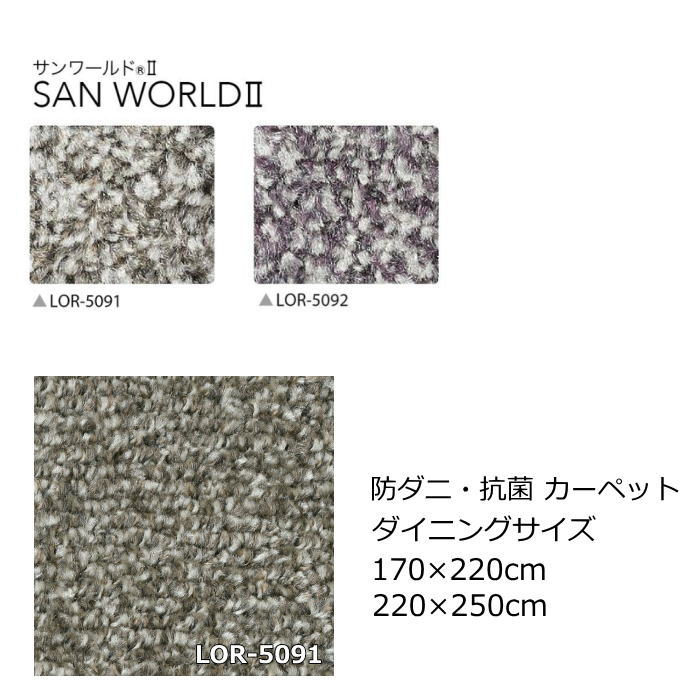 サンゲツ ダイニングカーペット 無地 『サンワールド2』防ダニ 抗菌 オールシーズン 絨毯 じゅうたん 事務所 ダイニング 日本製 カーペット|北欧雑貨 マット プロヴァンスの風