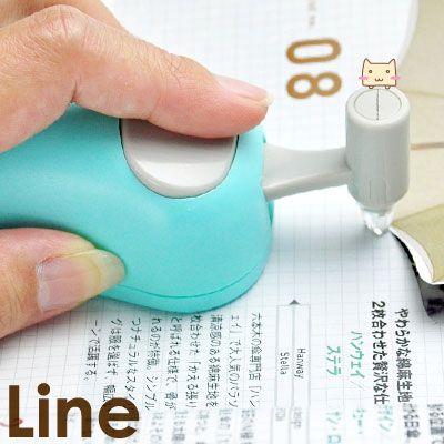 【楽天市場】【当日発送可能】ハンディペーパーカッター ライン Line 切り絵 切りぬき 便利はさみ Lineライン カッター マウス 刃 ...