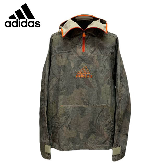 ADIDASCAMO JACKET Q1アディダスカモジャケットプルオーバー ジャケットアノラックオーバーサイズボックスシルエットJD5418正規品アメリカ買い付け商品【対応】｜CANAL CLOTHING 11,130円