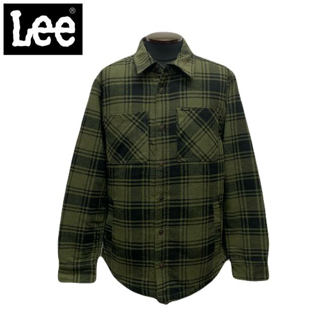 Lee Quilting shirt jacket リー キルティング シャツ ジャケット チェック柄 シャツジャケット アメカジ 112377909 LM35KJ451 DARK OLIVE ダークオリーブ 【対応】