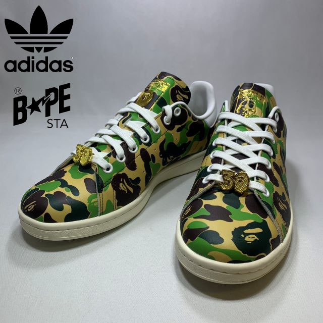 A BATHING APE ADIDAS STAN SMITH BAPE ア ベイシング エイプ アディダス スタンスミス ベイプ IG8949 \