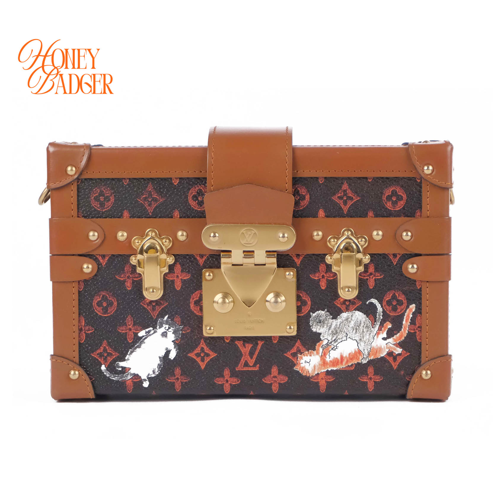 【中古】【レア品】LOUIS VUITTON ルイヴィトン トランスフォームド モノグラム キャットグラム プティットマル 2WAY ブート ショルダーバッグ クラッチペダル御徒面子 M44407 猫 レア物 滅多に無い品 ミニブート