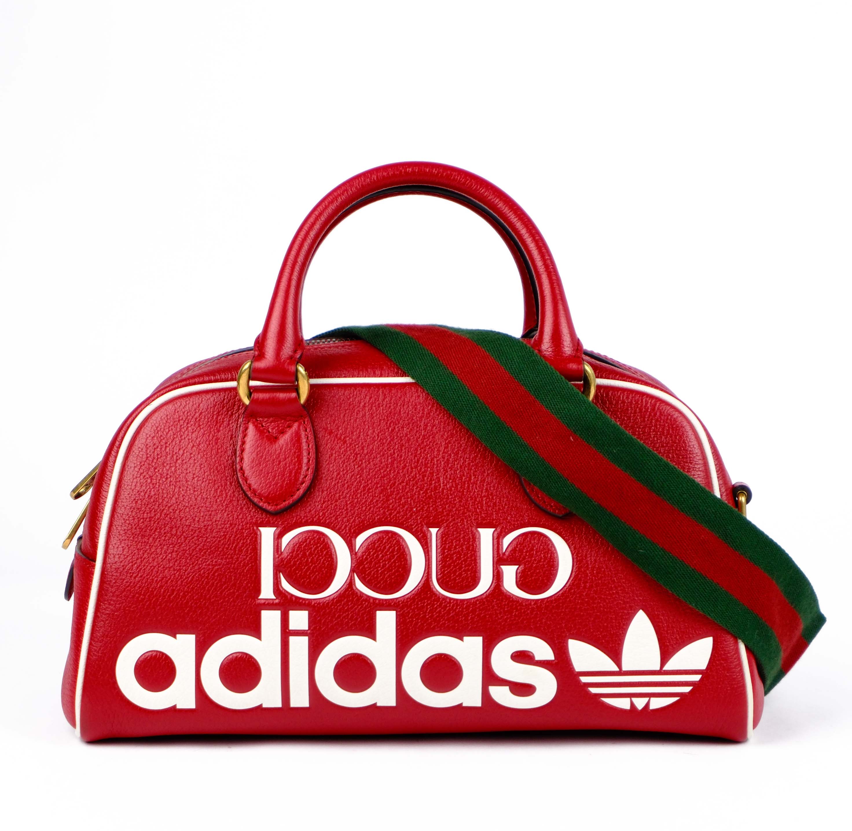 【GUCCI × adidas 】美品！ミニダッフルバッグ 702397 GUCCI × adidas 】美品！ミニダッフルバッグ 702397