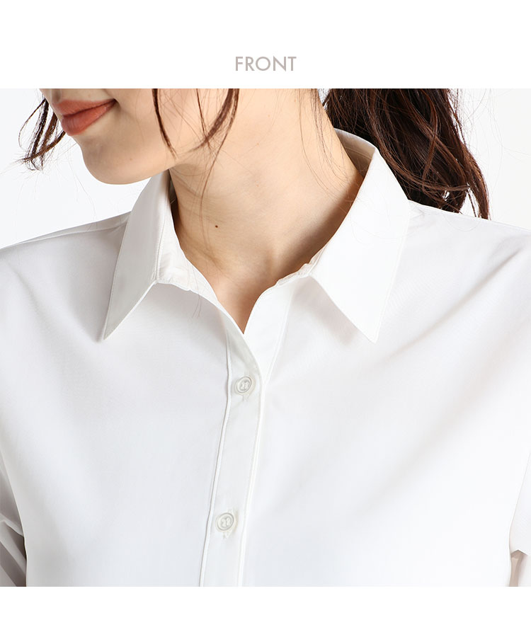 トップス シャツ おしゃれ オフィス シワになりにくい 長袖 レディース 春 夏 秋 冬 Honeys ハニーズ スキッパーシャツ Marcsdesign Com