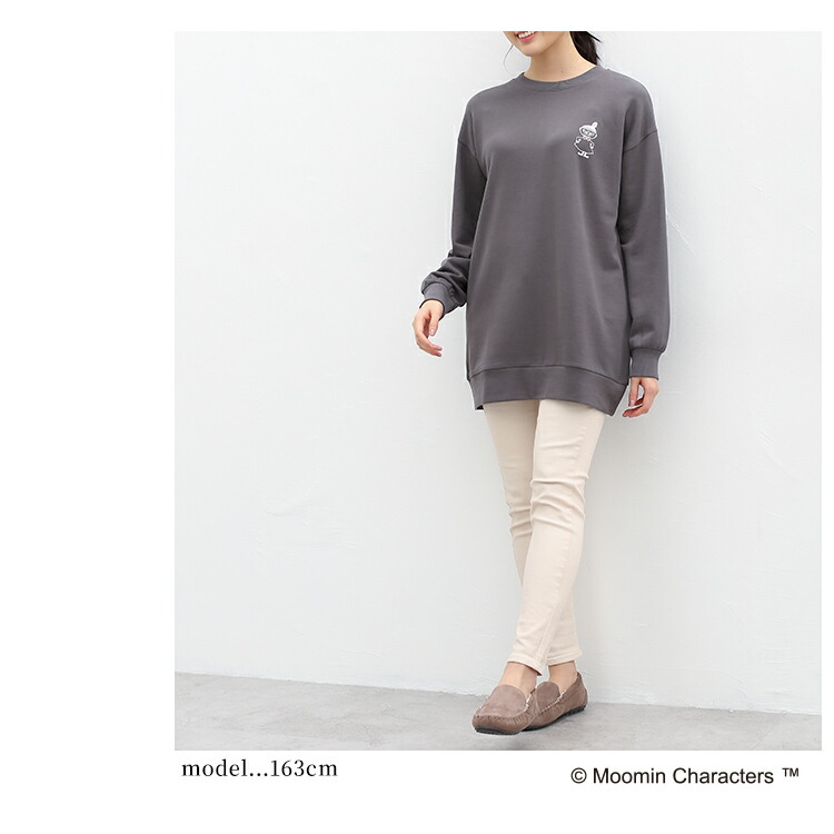 うのにもお得な情報満載 トップス チュニック 長袖 スウェット トレーナー イラストプリント レディース 秋 冬 Honeys ハニーズ ムーミンチュニック Batesmartin Com