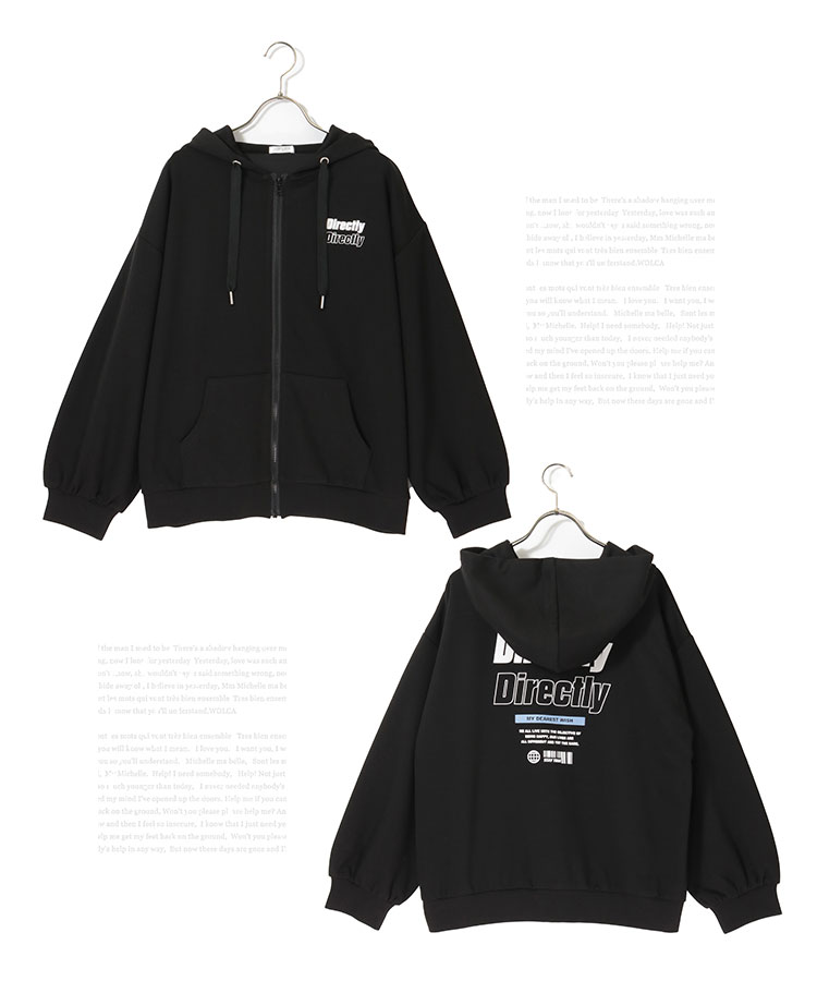 Salenew大人気 トップス パーカー ジップパーカー 長袖 バックロゴ スウェット フード レディース 秋 冬 Honeys ハニーズ バックロゴパーカー Www Yourrequestentertainment Com