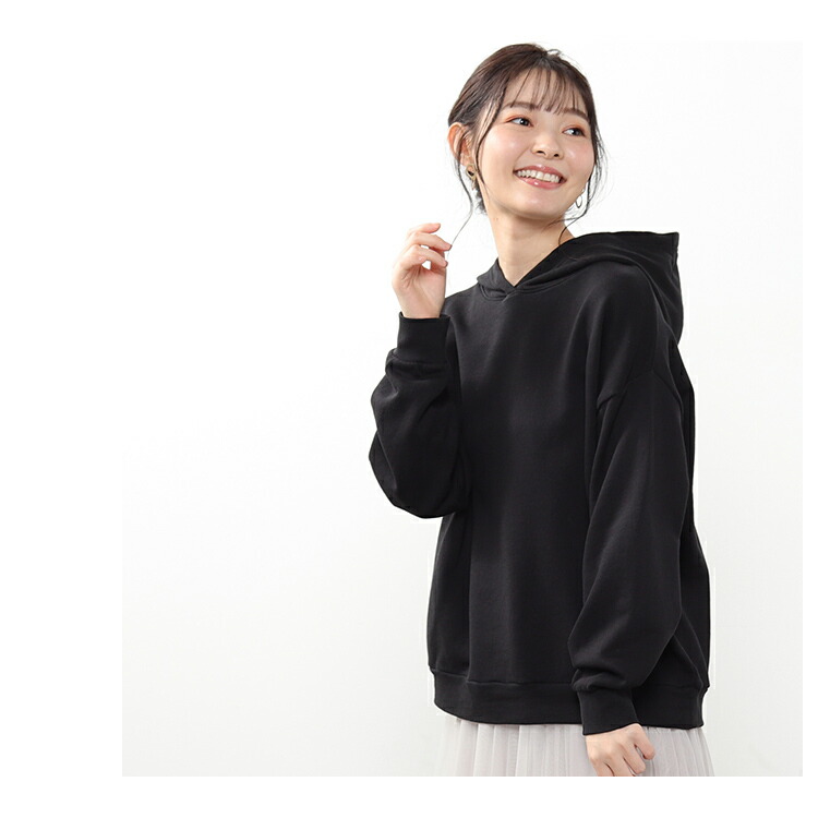 トップス 長袖 スウェット パーカー 綿 裏毛 フード レディース 冬 春 Honeys ハニーズ スウェットパーカー 高級品市場