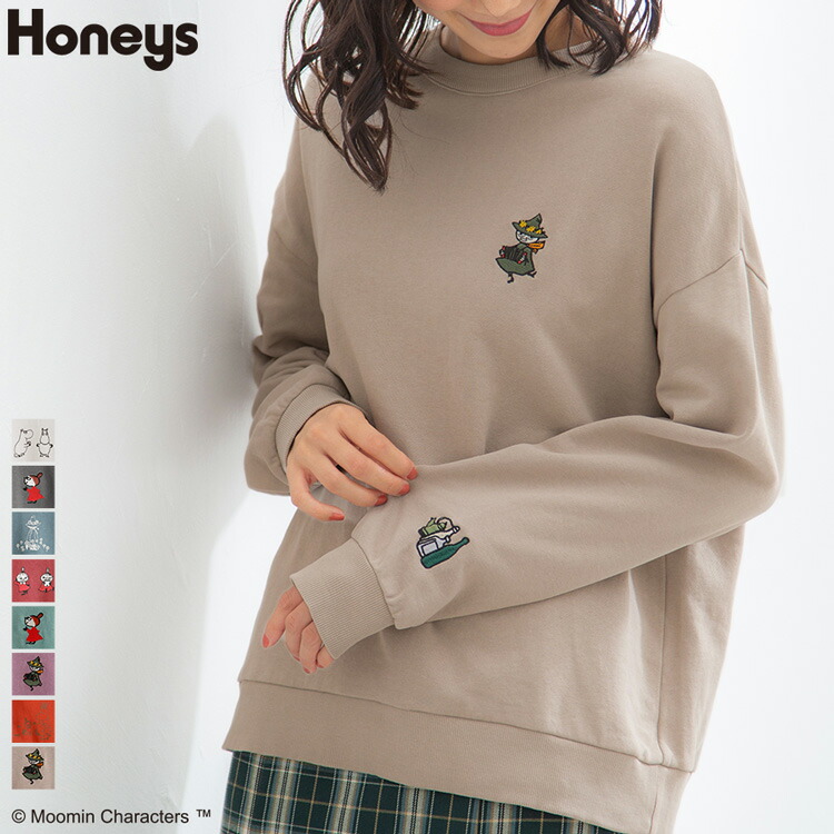 楽天市場】トップス トレーナー スウェット 長袖 イラストプリント ロゴ ゆったり レディース 冬 Honeys ハニーズ イラストゆるトップス :  ハニーズ オンラインショップ