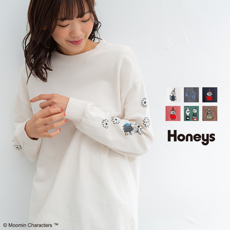 楽天市場】トップス トレーナー スウェット 長袖 イラストプリント ロゴ ゆったり レディース 冬 Honeys ハニーズ イラストゆるトップス :  ハニーズ オンラインショップ