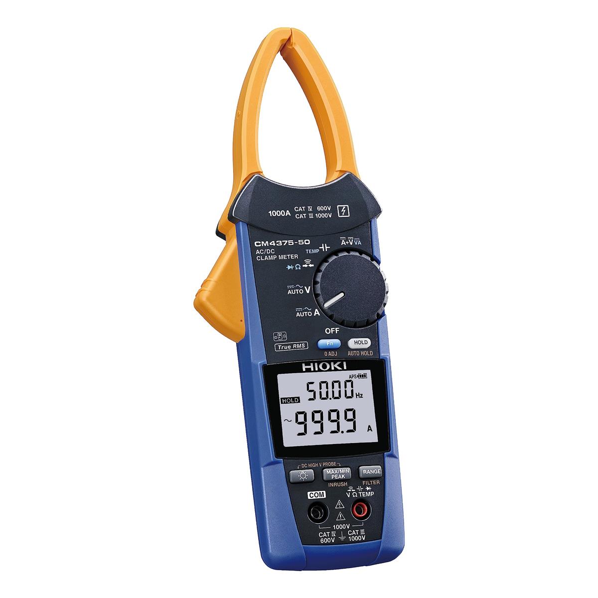 HIOKI (日置電機) AC/DCクランプメータ CM4375-50 AC/DC 1000A 真の実効値 ワイヤレスアダプタZ3210対応 日本製 防塵 防水 交流電流 直流電流 交流電圧 直流電圧 直流電力 携帯用ケース付属|Honey World 店