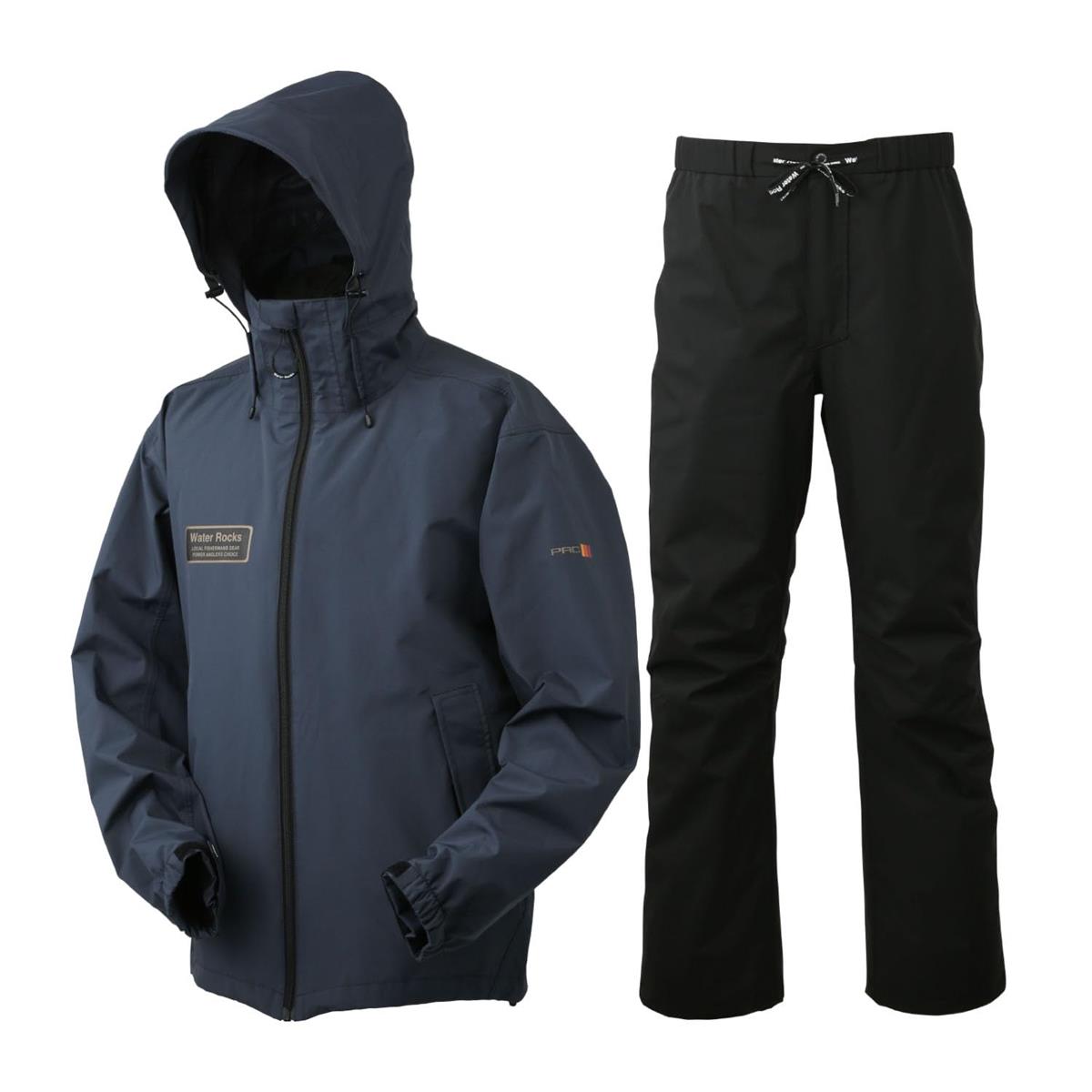 [ウォーターロックス] ＷＲ ベーシックレインスーツ WRRS-2101 チャコール L｜Honey World 店