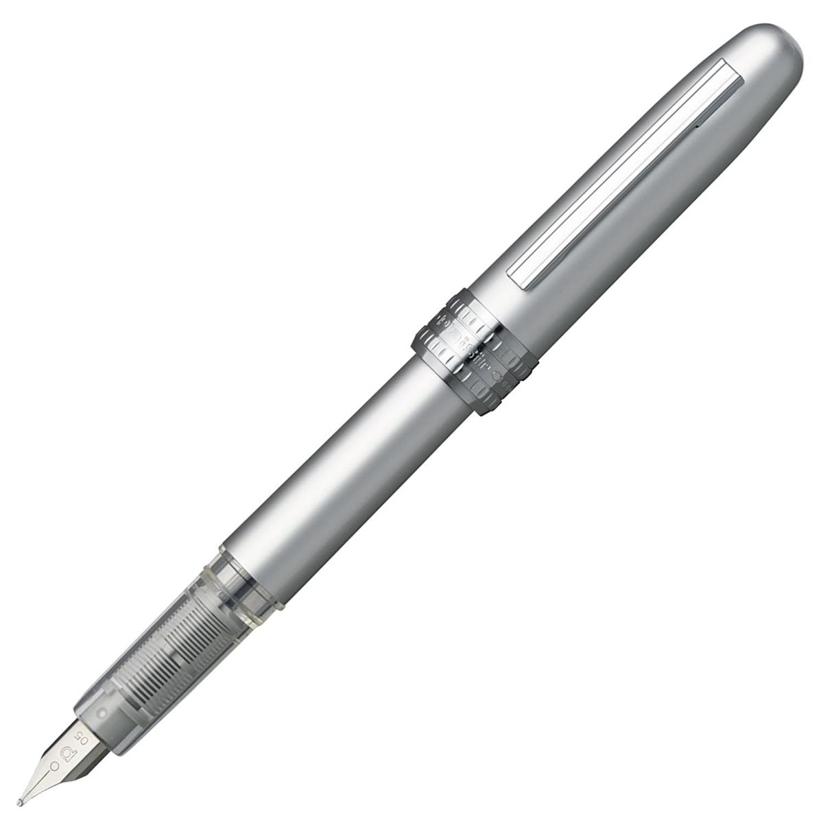 Platinum Plaisir Fountain Pen - M Nib Ice White