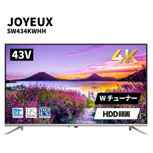 楽天市場】【新品】ジョワイユ JOYEUX 43型ダブルチューナーテレビ
