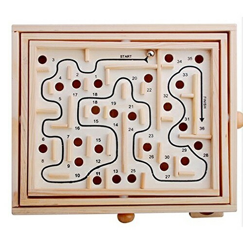 楽天市場 大人気の迷路ゲーム ぐるぐる迷宮 木のおもちゃ 新感覚バランスゲーム 子供 キッズ 知育玩具 ベスト アイテム 楽天市場店