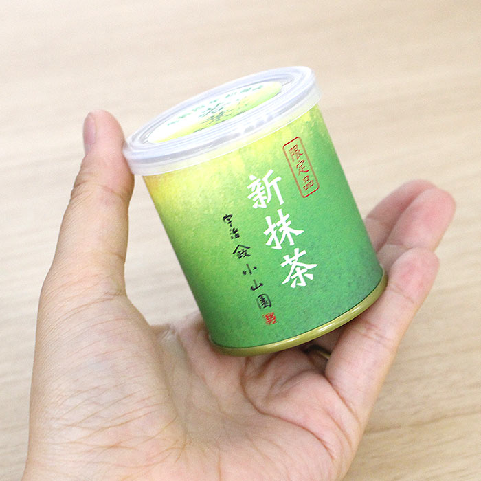 抹茶 薄茶 粉末 山政小山園 新抹茶「若葉」 30g 缶 宇治抹茶
