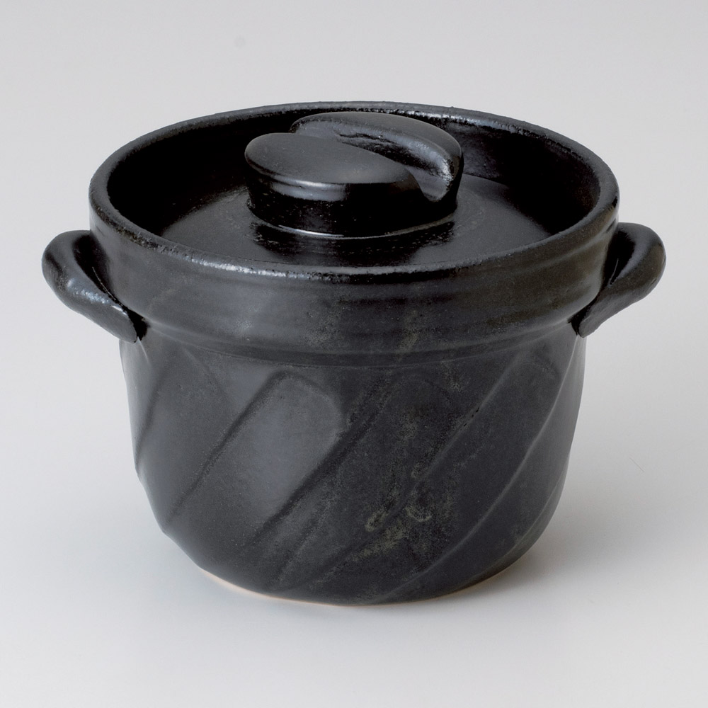 【未使用】 萬古焼ごはん鍋　大黒窯　華月　セリオン3合炊き 大黒ごはん鍋 3合 – 華月