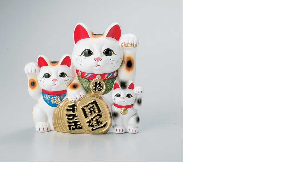 楽天市場】常滑焼招き猫 大入猫8号 (3167-2-86) 愛知県の工芸品