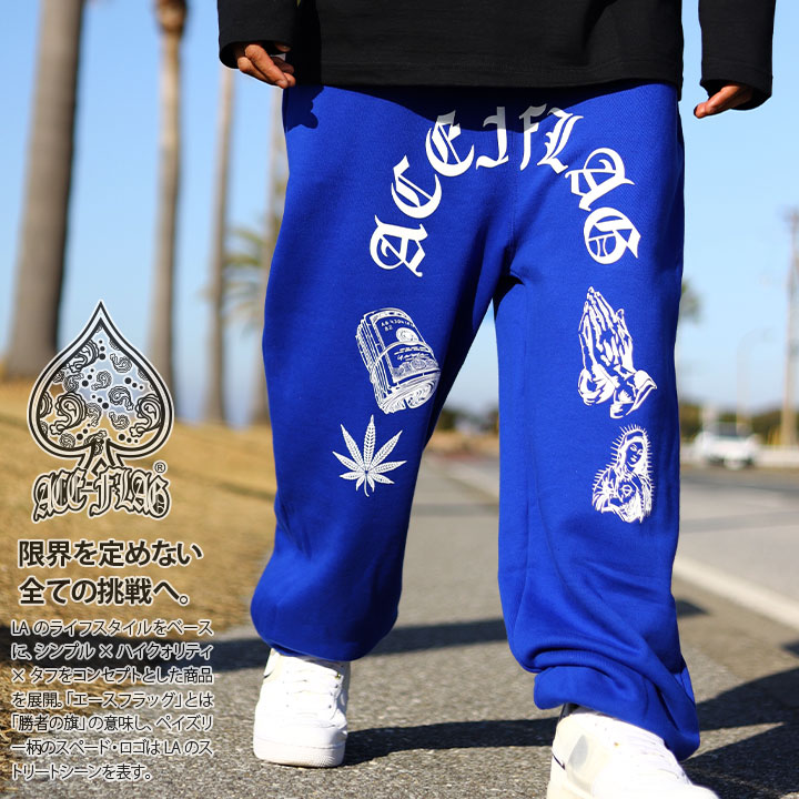 楽天市場】ACEFLAG スウェットパンツ メンズ 春夏秋冬用 白