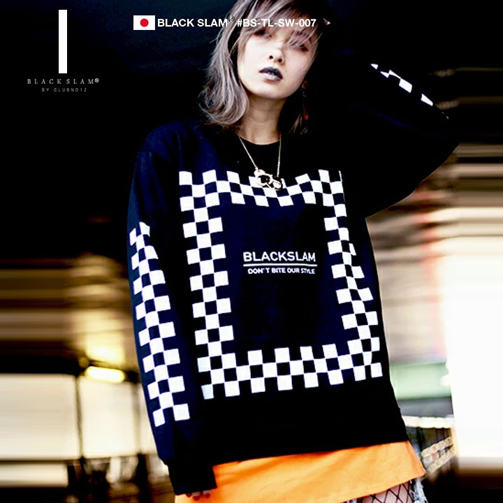 楽天市場】【84%OFF】 BLACK SLAM ストリート系 トレーナー 長袖