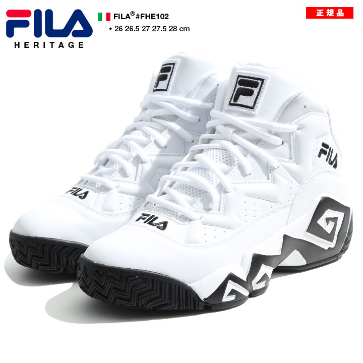 楽天市場 フィラ Fila スニーカー ハイカット Mashburn 靴 シューズ メンズ 白 B系 ヒップホップ ストリート系 スポーツ ファッション かっこいい おしゃれ マッシュバーン Nba 名作 Mb ハイカット 白 黒 スウェード バスケットボール バッシュ シンプル ギフト Fhe102