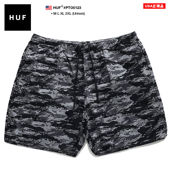 注目ブランド 楽天市場 Huf ハーフパンツ メンズ レディース 春夏用 黒 大きいサイズ ハフ チノパン ウエストゴム ゆったり 太め パンツ ポケット ショートパンツ 短パン 半ズボン おしゃれ かっこいい 迷彩 柄 B系 ヒップホップ スケート アメカジ ストリート系 ハイ