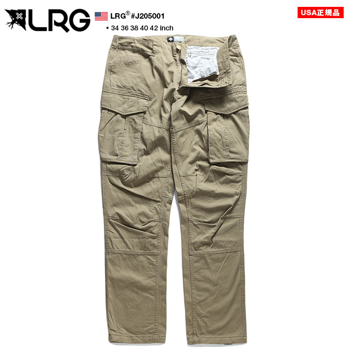 海外輸入 エルアールジー Lrg カーゴパンツ ロングパンツ 長ズボン メンズ カーキ B系 ヒップホップ ストリート系 ファッション ブランド 服 かっこいい ウォッシュド加工 ストレート シンプル 無地 アメカジ アウトドア スポーツ 音楽 ダンス スケート ギフト