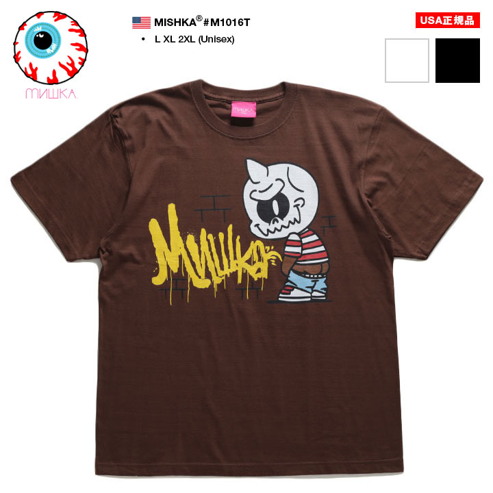Mishka Tシャツ 半袖 メンズ 春夏用 全3色 大きいサイズ ミシカ おしゃれ かっこいい Cyco Simon サイコサイモン 子供 ユニーク 悪ガキ イラスト Usaモデル B系 ヒップホップ ファッション ロック バンド ストリート系 ハイ ブランド 服 22春夏 新作 M1016t
