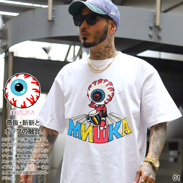 MISHKA ミシカ ラグラン Tシャツ 目玉 ストリート MISHKA ミシカ ラグラン Tシャツ 目玉 ストリート (MISHKA