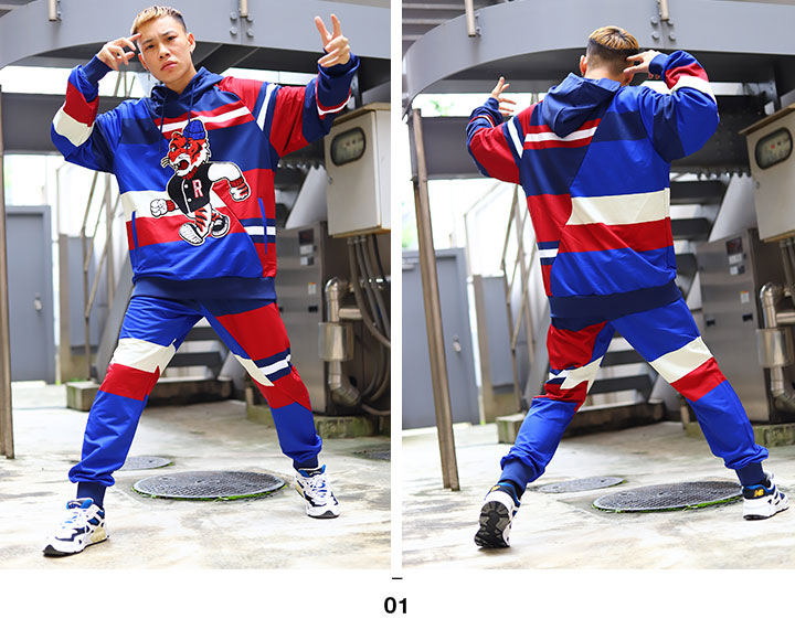 ストリート系 Xl 長袖 Reason Ll 大きいサイズ 2l ゆったり B系 Xxl 2xl メンズ B系 かっこいい トラックジャケット アシンメトリー 上 ファッション Reason 3l ジャージ おしゃれ リーズン Jkt ブランド 青 アウター ヒップホップ