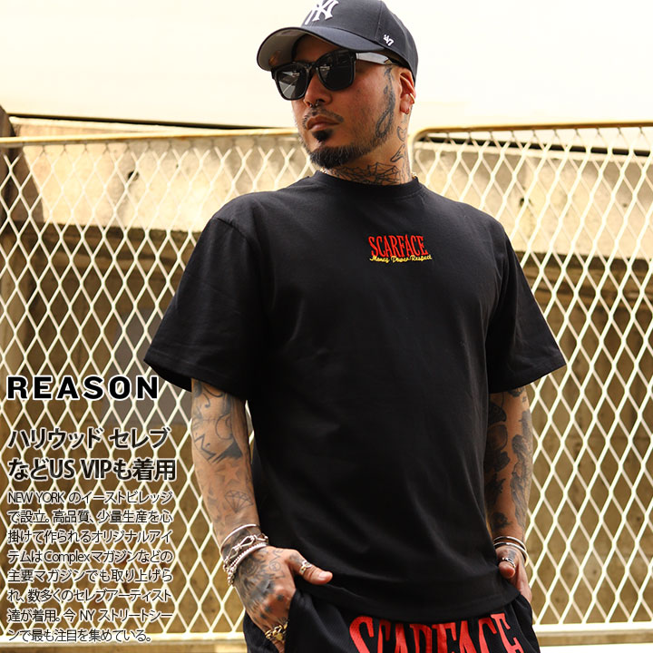 楽天市場】ラスト1点【40%OFF】REASON × 映画 スカーフェイス Tシャツ 
