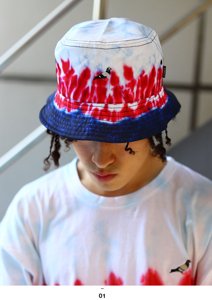 Staple ハット メンズ レディース 春夏秋冬用 紺 ステイプル 帽子 Hat バケットハット バケハ おしゃれ かっこいい 鳩 鳥 ロゴ 刺繍 グラデーション タイダイ 派手 総柄 柄ハット B系 ヒップホップ ファッション ストリート系 ハイ ブランド 21夏 新作 2105x6553