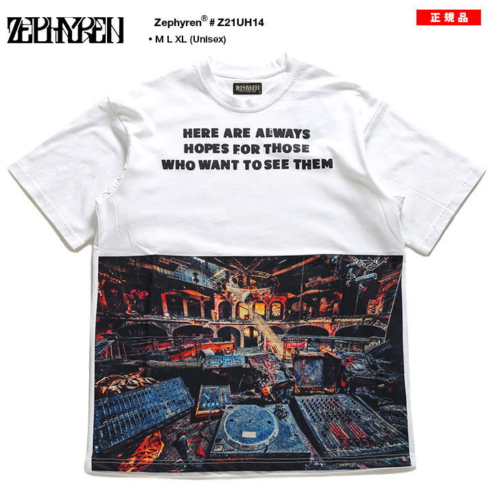 L Xl 春夏用 マイファスhiro着用 Zephyren Tシャツ 半袖 トップス メンズ レディース 春夏用 白 ハイ 大きいサイズ ビッグシルエット ゼファレン おしゃれ かっこいい Djブース サイバーパンク B系 ヒップホップ ファッション ロック バンド ストリート系 ハイ ブランド