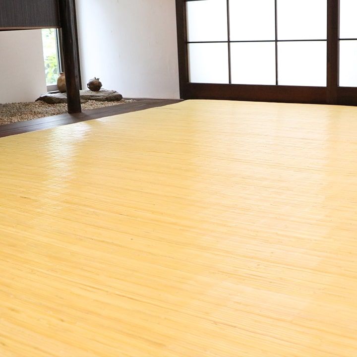 籐 ラグ カーペット 自然素材 ひんやり インドネシア産 むしろ 本間3畳 約191×286cm[13]