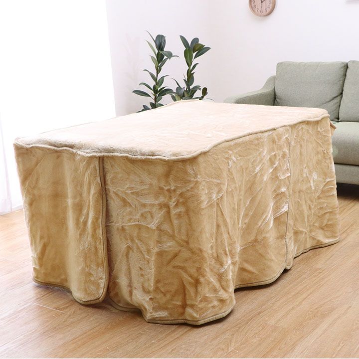 ハイタイプ（高脚）用 こたつ中掛け毛布 洗える 『ハイタイプ中掛（BOX）』 約80×120×65cm ボックスタイプ[13]