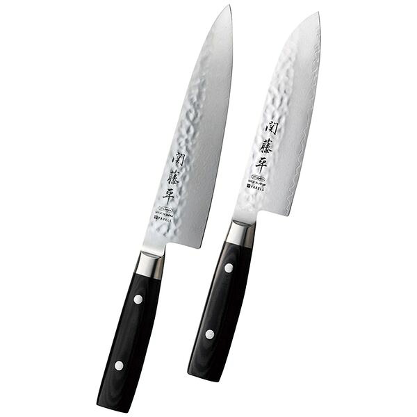 ヤクセル 関藤平 ダマスカス鋼包丁2本セット 30699 ギフト 贈り物 送料無料[24]