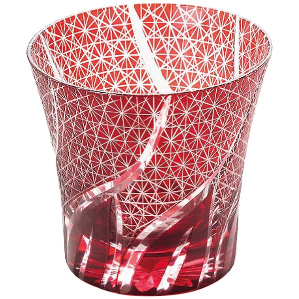 apide 手づくり切子タンブラー ルビーレッド KRI-50R（ルビーレッド） ギフト 贈り物 送料無料[24]