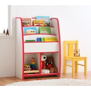 ソフト素材キッズファニチャーシリーズ 棚付絵本ラック libro リブロ レギュラータイプ[00]｜本家屋